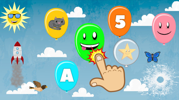 弹出气球：儿童的学习游戏  Balloon Pop – Learning Letters, Numbers, Colors, Game for Kids-游戏白嫖网