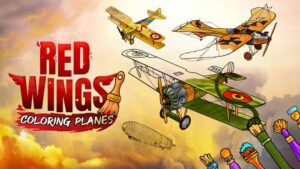 红翼：着色飞机 Red Wings Coloring Planes-游戏白嫖网