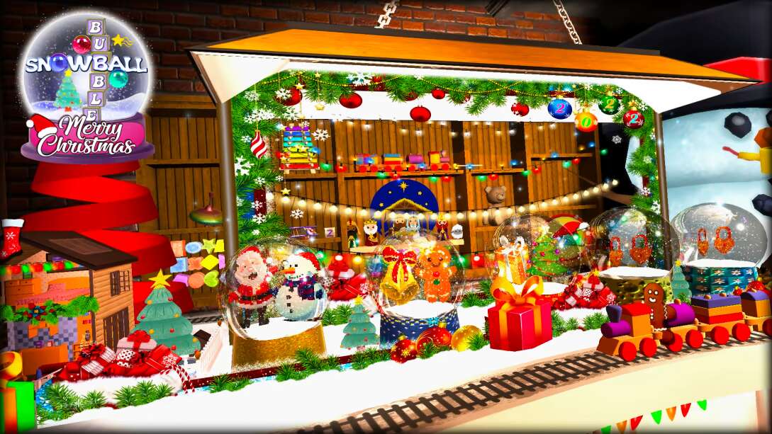 圣诞快乐雪球泡泡 Merry Christmas Snowball Bubble-游戏白嫖网