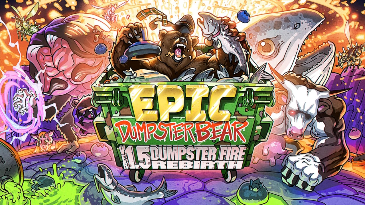 史诗垃圾箱之熊1.5DX：垃圾箱之火的重生 Epic Dumpster Bear 1.5 DX: Dumpster Fire Rebirth-游戏白嫖网